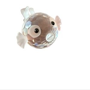 Swarovski crystal blowfish